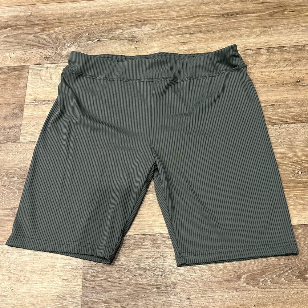 Green Biker Shorts